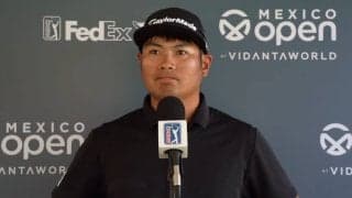 久常涼「ショットがすごく良かった」　1イーグル含む5アンダー9位発進