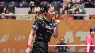 張本美和が繰り広げた孫穎莎との“死闘”　世界女王は驚異の逆転に「すべてのポイントに集中」「自分を信じなければいけない」【ITTF-ATTUアジアカップ】