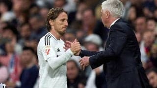 アンチェロッティ監督がゴラッソのモドリッチをマルディーニと比較して絶賛｢サッカー界への贈り物｣