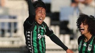 豪州で活躍する檀崎竜孔がラッキーなゴールを記録…真正面へのゴロシュートも相手GKが“腰を落とさず”まさかのトンネル