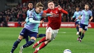 膠着のフォレストvsアーセナルの上位対決はゴールレス…2位ガナーズは2戦未勝利【プレミアリーグ】