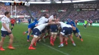 これを止めるのは無理ゲーだ 重戦車だらけのフランスFW陣 ひたすら突き進むモール＆トライが圧倒的