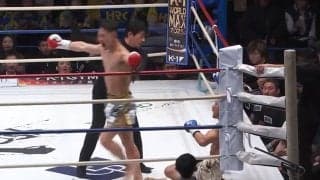 「空手やばい」「そこから打てるのか」“超”至近距離から“一撃”KO 前王者撃破に驚きの声