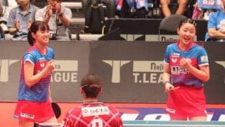 長﨑美柚が2点起用で張本美和と今季4度目のダブルス結成　平野美宇、木原美悠が揃ったKA神奈川が九州にリベンジなるか【Tリーグ】