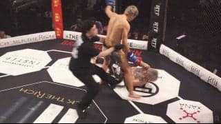 三浦孝太戦での衝撃KOをほぼ再現…！ “ブレイキングダウンの闘神”、安保瑠輝也の愛弟子を戦慄の左ヒザで失神させる