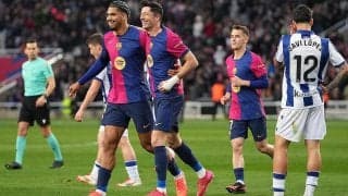 4発圧勝のバルセロナが6連勝で首位堅持！　久保建英不在のソシエダは前半序盤の退場響きシュート0本の惨敗に【ラ・リーガ】