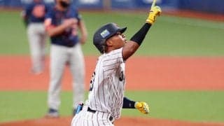 先頭打者弾デビューの水谷「2年前なら考えられなかった」　現役ドラフトが変えた運命