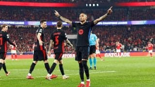 前半クバルシ退場のバルセロナが敵地で先勝！　元スポルティングのハフィーニャがまたも宿敵ベンフィカ相手に大仕事【CL】