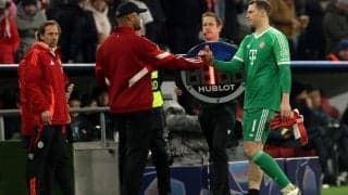 ノイアーの負傷はゴールセレブレーションによるもの、2ndレグは欠場の見通し