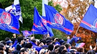 富山のサポーターが違反行為、甲府戦で「トラメガの目的外使用」と「違法駐車」