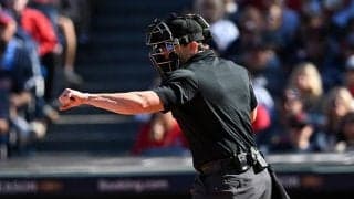 球審が2人の“珍光景”？「嘘でしょ」　試合中に起きたまさかの光景にファン爆笑「イリュージョン」