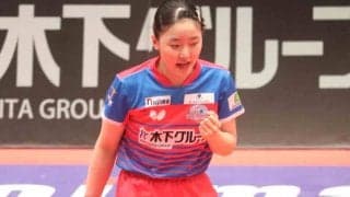 張本美和が明かした“緊迫した展開”での意識「競っている時は……」　プレーオフ決定も「1点でも多く取っていく」【Tリーグ】