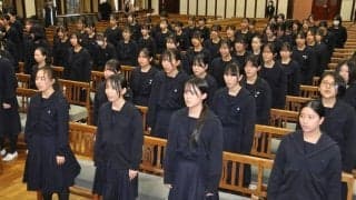 センバツ開幕告げる「今ありて」共学化で女子の2部合唱がフィナーレ