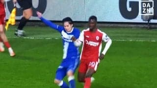 値千金！ 日本代表MFの“爆速ボール奪取→絶品アシスト”を現地メディア絶賛「ゴールをプレゼント」「絶妙なタイミング」伊藤敦樹がヘントを６年ぶり快挙に導く