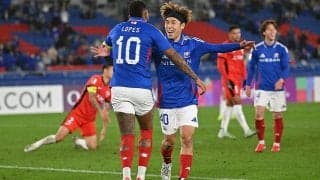 A・ロペスの2発など4発快勝の横浜FMが上海海港に連勝でベスト8進出！【ACLE2024-25】