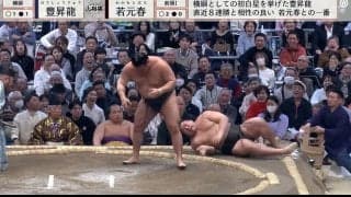 新横綱が「お尻で投げた」豊昇龍、執念の勝利に拍手喝采「すごい投げだw」
