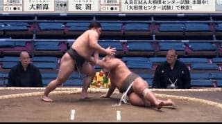 たった腕一本で…新人力士、衝撃の突き落としに騒然「これはエグい」「サラブレッドやんけ」