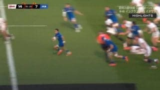 相手を切り裂く超速ステップ＆ラン イタリアFBカプオッツォの爆走が強豪イングランドも呆然