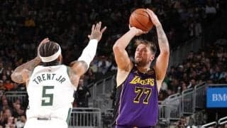 レイカーズがバックスに敗れて3連敗…ドンチッチの加入後最多45得点も実らず