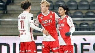 南野拓実がフル出場のモナコが好調ビエレス＆アクリウシェ弾でアンジェに完勝！【リーグ・アン】