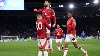 頼れる主将ブルーノの3戦連発弾などでユナイテッドがレスターに3発完勝！【プレミアリーグ】