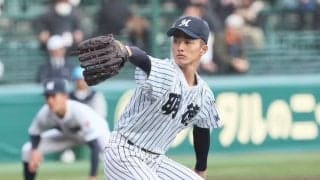 明徳義塾・池崎が進化！敗戦のなかにも「ビッグ左腕」への成長の道が見えた【25年センバツ・輝きを放った球児たち】