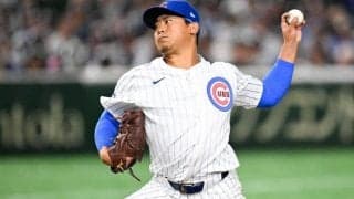日本“凱旋”の今永昇太がド軍打線を4回ノーヒッ投！大谷翔平を2打席凡退に抑える　4四球も粘りの投球