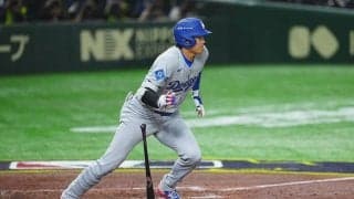 大谷翔平、“痛烈173キロ”今季初安打　好機演出→勝ち越し生還、東京Dは熱狂