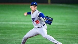 山本由伸、5回4K1失点で降板　誠也のバット2本折る…いきなりピッチクロックも