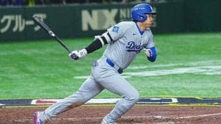 大谷翔平、今季初マルチ　第5打席で二塁打→4点目のホーム踏む…ヒップロックで笑顔