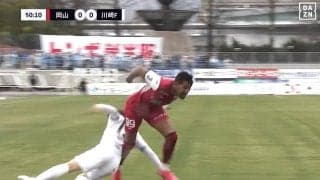 「恐怖映像…」岡山FWルカオの“重戦車ドリブル”にSNS震撼！「想像の４倍強い」「バケモノすぎて笑えてくる」日本代表級DFを連続で吹っ飛ばし川崎ファンも戦慄