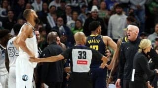 ゴベアとネムハードが乱闘騒ぎを起こし退場処分…延長戦に敗れたウルブズは連勝が「8」でストップ