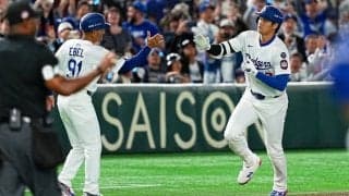 今季1号の大谷翔平「微妙な感じになってしまって…」　日本凱旋2試合でさすがの存在感「またいつか試合ができれば嬉しい」