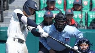 西日本短大付・斉藤「打った瞬間は…」　ランニング本塁打　センバツ