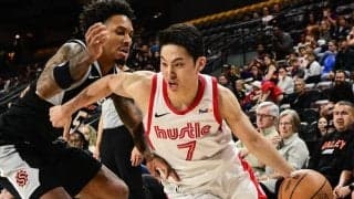 河村勇輝がGリーグで16得点6アシストの活躍…ハッスルの連敗脱出に貢献