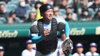 10四死球を出しても名門・天理に勝ちきった山梨学院の正捕手が勝利のキーマン！【センバツ】

