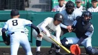 「らしい」スクイズで快勝の広島商　裏に新たな取り組みも　センバツ