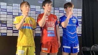 琉球が3度目のPO制覇狙う　張本智和は「戦力的に自信はある」と言及もリベンジ誓う　2位通過のT.T彩たま・木造勇人は「悔しい気持ちを晴らす」【Tリーグ】