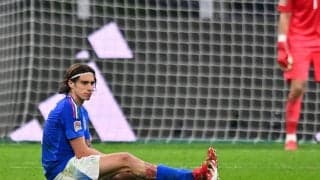 左ヒザ負傷でピッチを後にしたカラフィオーリがイタリア代表を離脱…ドイツ代表戦でプレー不可能に、アーセナルにとっても痛手か