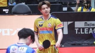 宇田幸矢、大一番で輝き放ったサウスポーが語る勝因「崩れないこと」　T.T彩たまの初優勝へ「チームの集大成」【Tリーグ】