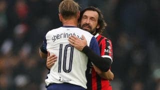 ロビー・キーンのハットにピルロが芸術FK弾！　スパーズがミランとのレジェンズマッチに快勝