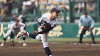 6回途中からエース左腕・奥村がマウンドへ！2点のリードを守り抜くことが出来るか【センバツ】