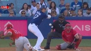 大谷翔平、5か月ぶり“本拠地凱旋”で大歓声…帰国後初戦は1打数無安打1四球で途中交代 古巣エンゼルス選手と談笑の場面も