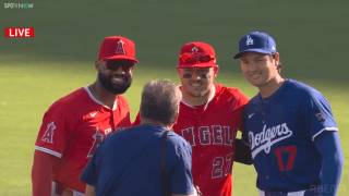 「スリムになった？」大谷翔平の盟友トラウトが腕を振って渾身の爆走！全力プレーにファンも大興奮「全力のトラウトかっけーよ」