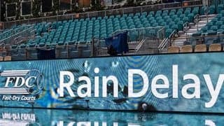  マイアミOP 雨で一部試合順延に 