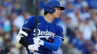 大谷翔平、160キロのフェン直二塁打　米“帰国後”初の快音、エ軍本拠地歓声