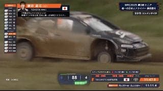 世界ラリーで日本人ドライバーが“激昂” 「ホイールで走ってる」「タイヤとれた」衝撃トラブルに驚きと心配の声