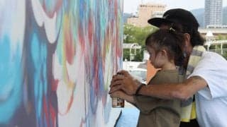 北九州市「新浜倉庫群アートプロジェクト」で倉庫街に賑わいを。地域の子どもとアーティストの共同アート作品が3/28に完成。