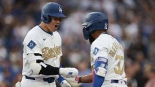 ド軍“仲良しコンビ”がアーチ競演　大谷翔平、米開幕戦で今季2号本塁打　逆方向への一発　5回にT・ヘルナンデスが逆転3ラン