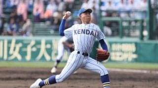 健大高崎の剛腕がまさかの大量失点、アウトは全て三振も横浜に5点のリード許す【センバツ】